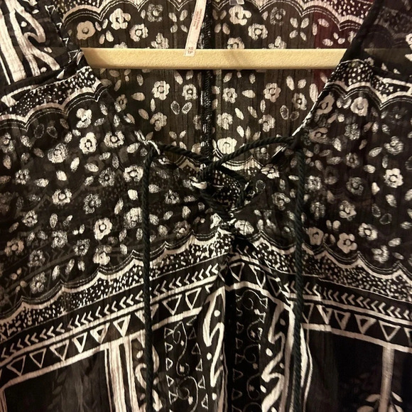 FREE PEOPLE BOHO SHEER BLOUSE - Picture 6 of 6